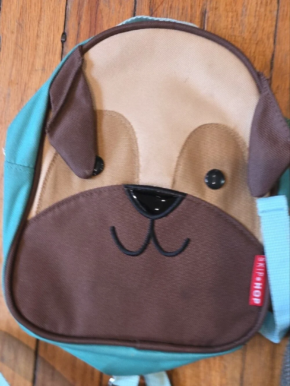 Skip Hop Teal, Brown & Tan Puppy Backpack with Matching Baby Bag Includes Both